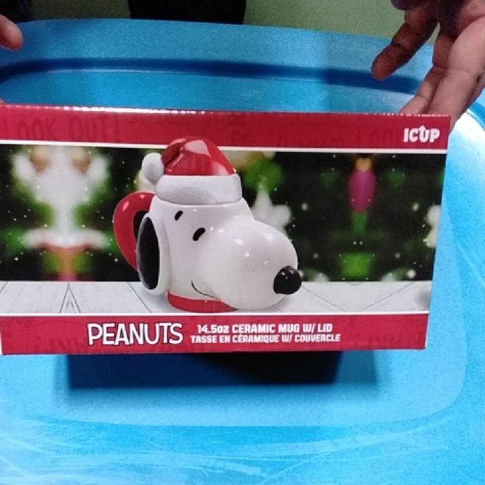 ICUP Peanuts Snoopy Ceramic Mug with Lid BNWT